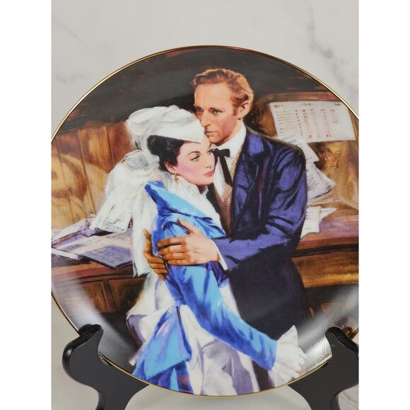 A Question Of Honor Gone With The Wind Year 1989 Fine China 8 1/2" Plate Vtg - Picture 2 of 12